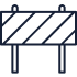 icône de barrière de construction